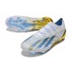 New adidas X Crazyfast Messi.1 FG Cleats White Blue Gold