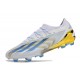 New adidas X Crazyfast Messi.1 FG Cleats White Blue Gold