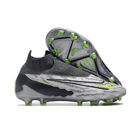 Nike Gripknit Phantom GX Elite Dynamic Fit Fusion FG Grey Green 