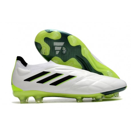 New adidas Copa Pure+ FG White Core Black Lucid Lemon