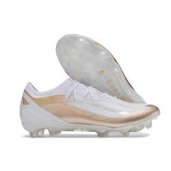 New adidas X Crazyfast Messi.1 FG Cleats White Bronze 