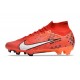 Nike Zoom Mercurial Superfly 9 Elite FG MDS Light Crimson Pale Ivory Bright Mandarin