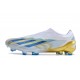 adidas X Crazyfast .1 Laceless FG White Blue Gold