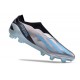 adidas X Crazyfast .1 Laceless FG Argento Metallico Bliss Blu Nero Core