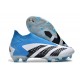 adidas Predator Accuracy+ FG Soccer Cleats White Blue Black