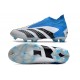 adidas Predator Accuracy+ FG Soccer Cleats White Blue Black