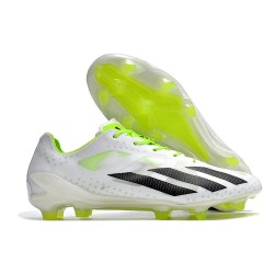 adidas X Crazyfast + FG Boots White Core Black Lucid Lemon