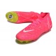 New Nike Phantom Luna Elite FG Cleats Pink Yellow