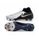 Nike Phantom Luna II Elite FG High Top White Black Metallic Gold Coin