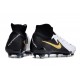 Nike Phantom Luna II Elite FG High Top White Black Metallic Gold Coin