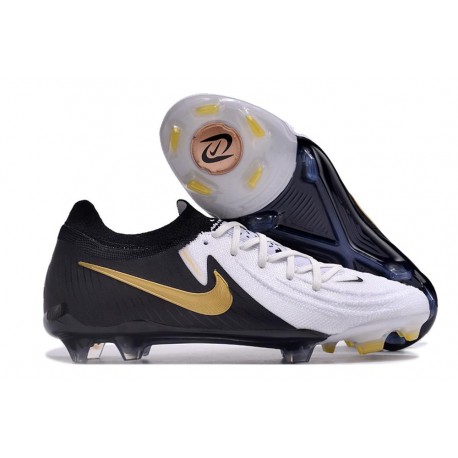 Nike Phantom Luna 2 Elite FG Low Cut White Black Metallic Gold Coin