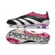 adidas Predator Elite Laceless FG Cleats Black White Purple