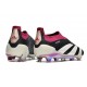 adidas Predator Elite Laceless FG Cleats Black White Purple