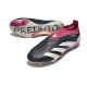 adidas Predator Elite Laceless FG Cleats Black White Purple