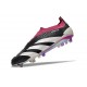 adidas Predator Elite Laceless FG Cleats Black White Purple