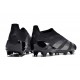 adidas Predator Elite Laceless FG Cleats Nightstrike - Core Black Carbon