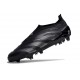 adidas Predator Elite Laceless FG Cleats Nightstrike - Core Black Carbon