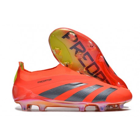 adidas Predator Elite Laceless FG Predstrike - Solar Red Core Black Solar Yellow