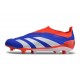 adidas Predator Elite Laceless FG Cleats Blue White Solar Red