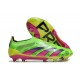 adidas Predator Elite Laceless FG Cleats Generation Pred - Solar Green Shock Pink Lucid Lemon