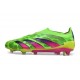 adidas Predator Elite Laceless FG Cleats Generation Pred - Solar Green Shock Pink Lucid Lemon