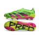 adidas Predator Elite Laceless FG Cleats Generation Pred - Solar Green Shock Pink Lucid Lemon