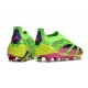 adidas Predator Elite Laceless FG Cleats Generation Pred - Solar Green Shock Pink Lucid Lemon