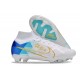 Nike Zoom Mercurial Superfly 9 Elite FG White Blue Gold