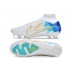 Nike Zoom Mercurial Superfly 9 Elite FG White Blue Gold