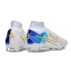 Nike Zoom Mercurial Superfly 9 Elite FG White Blue Gold