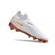 Nike Gripknit Phantom GX Elite Dynamic Fit Fusion FG White Gold Black