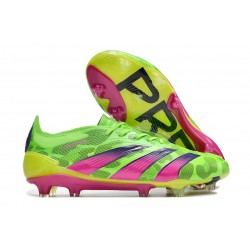 adidas Predator Low Elite FG Generation Pred - Solar Green Shock Pink Lucid Lemon