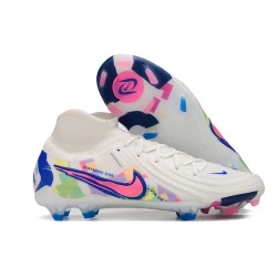 Nike Phantom Luna II Elite FG High Top White Pink Blue