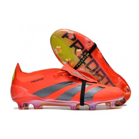 adidas Predator Elite Tongue FG Predstrike - Solar Red Core Black Solar Yellow LIMITED EDITION