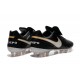 New 2016 Nike Tiempo Legend 6 FG Kangaroo Leather Boots Black White Golden