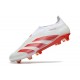 adidas Predator Elite Laceless FG Cleats White Red