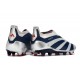 adidas Predator Elite Laceless FG Cleats Silver Cyan Red