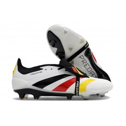 adidas Predator Elite Tongue FG White Black Red Yellow