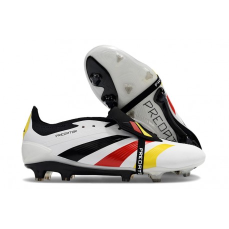adidas Predator Elite Tongue FG White Black Red Yellow