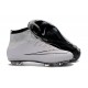 Top New Nike Mercurial Superfly Iv FG Football Cleats White Black