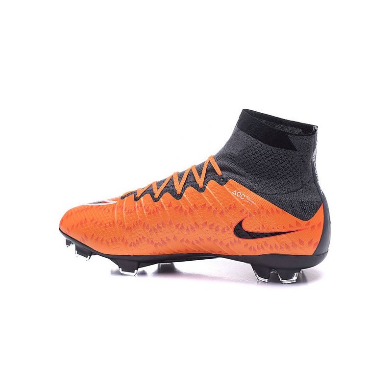 nike soccer cleats black and orange