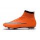Top New Nike Mercurial Superfly Iv FG Football Cleats Orange Silver