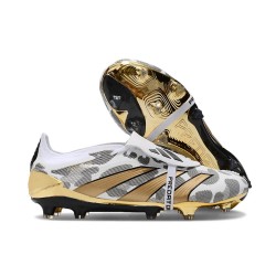 New adidas Predator Elite Tongue FG Footwear White Core Black Gold Metallic Limited Edition