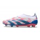 adidas Predator Elite Laceless FG Ftwr White Solar Blue Solar Pink