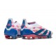 adidas Predator Elite Laceless FG Ftwr White Solar Blue Solar Pink