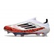 New adidas F50+ X Messi Laceless FG White Red Black