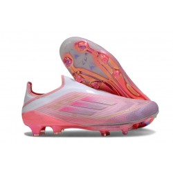 New adidas F50+ Laceless FG Pink White