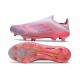 New adidas F50+ Laceless FG Pink White