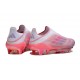 New adidas F50+ Laceless FG Pink White