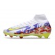 Nike Zoom Mercurial Superfly X Elite FG White Yellow Purple